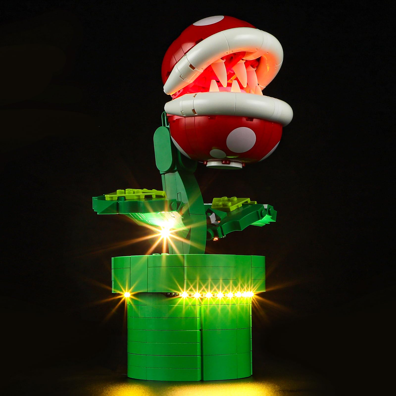 カゲロウMD98F　SEETHROUGH MAT LIME+VIOLET PIN GEAMENT LED Light Kit Compatible with Lego Super Mario